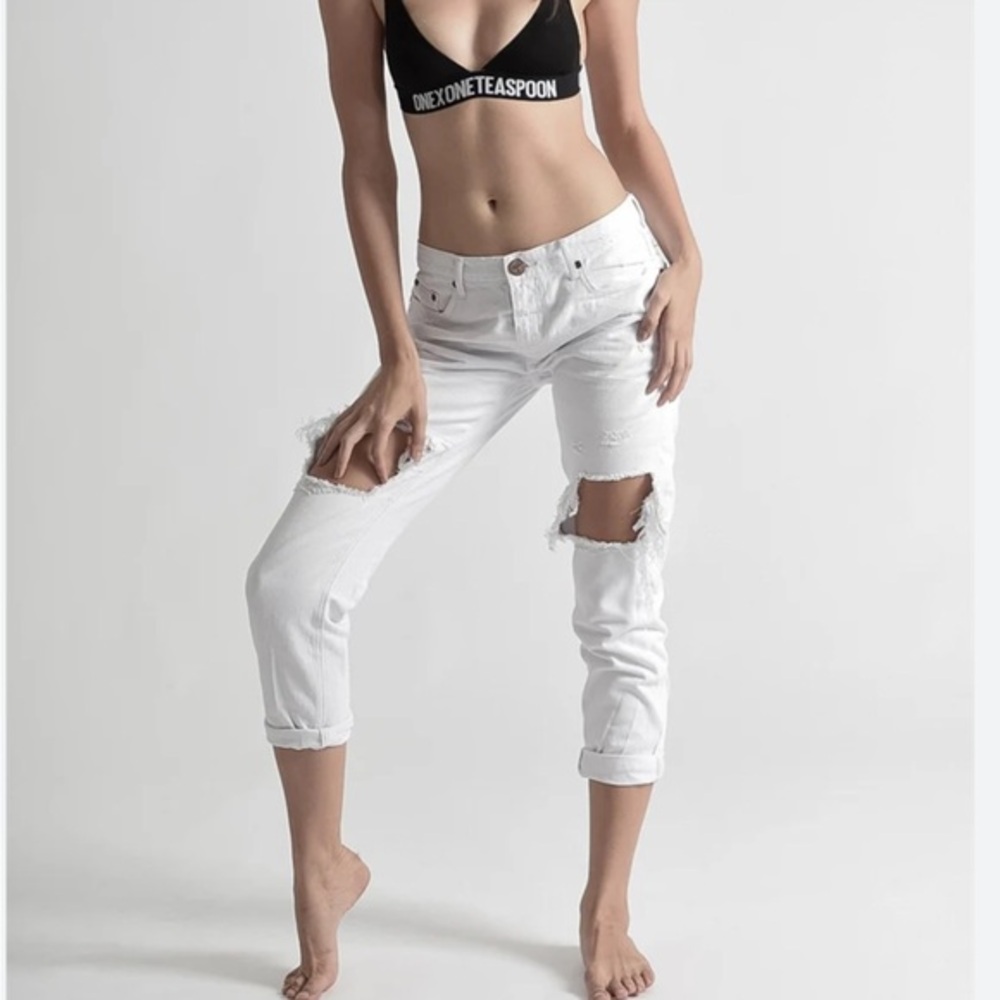 ONE TEASPOON - Awesome Baggies Low Waist Straight Leg Denim Jeans - NEW